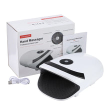 Load image into Gallery viewer, Wireless Electric Hand Massager Air Compression Hot Compress Palm Acupoint Massager Finger Arthritis Numbness Muscle Relaxation
