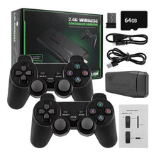 将图片加载到图库查看器，4K HD Wireless Controllers 40000+ Games 2.4G Arcade Console Support TF Card Expansion TV Mini Game Console Max 256GB for PS1
