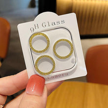 将图片加载到图库查看器，Glitter Full Cover Camera Lens Protector Glass For iPhone 13 12 11 Pro Max Mini 9H Tempered Glass for iPhone 12 Glass Lens Cover HD Clear Tempered Glass Back Camera Protector Ultra-Thin Easy Installation
