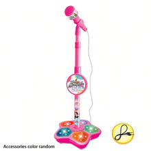 Load image into Gallery viewer, Kids Microphone Stand Toy, Portable Children's Karaoke Electronic, Durable Party Karaoke Microphone Stand, Kids Karaoke Machine
