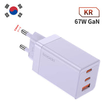 Load image into Gallery viewer, Toocki 67W GaN Charger Quick Charge 4.0 PD3.0 Fast Charging Type C Charger for Macook iPhone 14 13 12 Pro Max Samsung S23 Xiaomi
