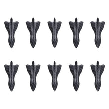 Load image into Gallery viewer, 10Pcs Universal PU Rear Roof Shark Fins Spoiler Wing Kit Car Roof Spoiler Bumper Spoiler Shark Fin Diffuser Vortex Generator
