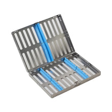 Load image into Gallery viewer, Dental Sterilization Tray Case Box Holder  Autoclave Sterilizer Teaching Instruments Dental Cassette File Burs Disinfection Tray
