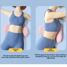 Load image into Gallery viewer, Ergonomic Lumbar Support Pillow for Sleeping – Memory Foam Back Cushion for Lower Back Pain Relief
