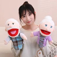 Load image into Gallery viewer, 28-33cm Kids Plush Finger &amp; Hand Puppet Popular Activity Boy Girl Role Play Bedtime Story Props Family Role Playing Toys Doll
