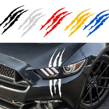 将图片加载到图库查看器，Reflective Monster Claw Car Sticker – Scratch Stripe Headlight Decal | Waterproof Vinyl Auto Exterior Decoration Accessories
