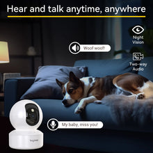 Load image into Gallery viewer, BoyKeep Smart Camera 2K Security Protection Wifi Surveillance 5G/2.4GHz Indoor Baby Night Vision 360° Pan &amp; Tilt 2-Way Audio K30
