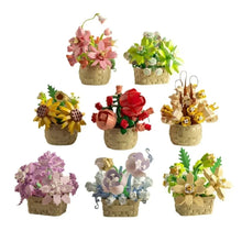 Load image into Gallery viewer, DIY Potted Plant Building Blocks Set - Rose Sunflower Succulents Bonsai Tree Romantic Garden Kids Model Bricks Toy Kit
