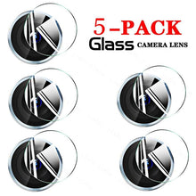 Load image into Gallery viewer, 5PCS Tempered Glass For iphone 13 Pro Max Mini Camera Lens Protectors Film For 12 11 se3 se 2022 2020 6 7 8 plus  Tempered Glass Camera Protector Case Friendly Camera Lens Protector For iPhone
