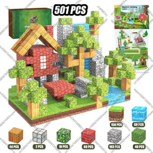 Load image into Gallery viewer, Magnetic Building Blocks Mine World Magnet Cube Set for Boy Girl Kid Age 3+ DIY Model Children Stem STEM Sensory Toy Gift
