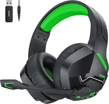 Load image into Gallery viewer, BINNUNE BW01 Wireless Gaming Headset with Mic for PC PS4 PS5 2.4G Bluetooth USB Gamer Headphones with Mic for Laptop Computer
