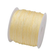 Load image into Gallery viewer, 50 Yards 0.8mm Braided Nylon Cord – Durable Satin String for Jewelry Making, Beading, Macrame, Chinese Knot &amp; DIY Crafts
