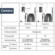 Load image into Gallery viewer, KERUI 2MP Single/Dual Lens Endoscope Camera Android Mini Inspection Camera for Iphone Waterproof Pipeline Borescope Type C IOS
