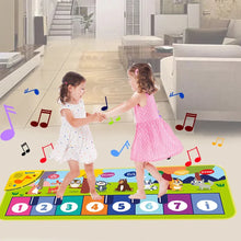 Load image into Gallery viewer, Piano Mat for Kids Kids Toddlers Floor Keyboard Dance Mat Baby Fitness Play Animal Music Blanket Instrument Toys Girl Boy Gift
