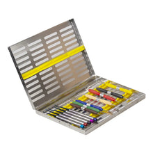 Load image into Gallery viewer, Dental Sterilization Tray Case Box Holder Large size Autoclave Sterilizer Instrument Dental Cassette File Burs Disinfection Tray
