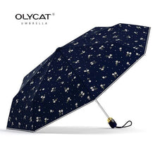 Load image into Gallery viewer, Women's Umbrellas Automatic Sunscreen Anti UV Flowers Brand Umbrella Rain Women Olycat Parasol Female Folding Umbrella Windproof
