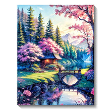 Load image into Gallery viewer, 5D Diamond Painting Kit - Aurora Landscape Mosaic, Full Round Drill for DIY Home Decor
