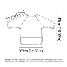 将图片加载到图库查看器，Waterproof Long Sleeve Baby Bib | Washable Feeding Bib with Full Coverage &amp; Easy Clean Design
