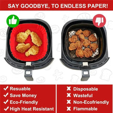 Load image into Gallery viewer, Reusable Silicone Airfryer Liner – Baking Tray &amp; Fryer Accessory
