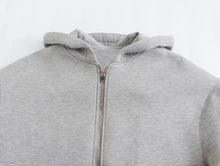 Load image into Gallery viewer, Women’s Oversized Zip-Up Hoodie – Thick Space Cotton Streetwear Hooded Jacket for Spring &amp; Autumn Casual Style
