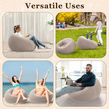 Load image into Gallery viewer, Inflatable PVC Sofa with Air Pump – Outdoor Camping &amp; Travel
