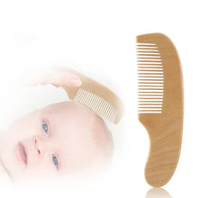 Load image into Gallery viewer, Personalized Wooden Baby Brush – Custom Name Wool Comb for Kids

