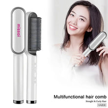 Load image into Gallery viewer, Hair Straightener Professional Quick Heated Electric Hot Comb Hair Straightener Personal Care Multifunctional Hairstyle Brush
