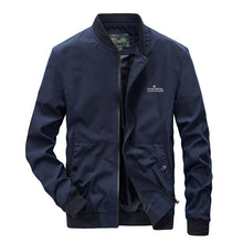 将图片加载到图库查看器，Men Lightweight Fashion Jacket Men New Casual Windbreaker Jacket Coats Windbreaker Jackets For Men Spring Autumn Casual Outdoor Waterproof Elegant Blue Slim Jackets

