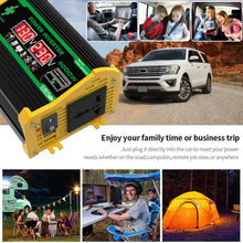 将图片加载到图库查看器，4000W Vehicle Smart Inverter Dual LCD Display 12V To 220V/110V Intelligent Power Inverter Digital Power Inverter for RV Caravan
