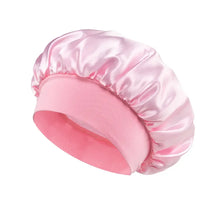 Load image into Gallery viewer, Women’s Satin Sleep Bonnet – Silk Hair Bonnet Wide Band
