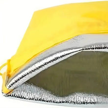Load image into Gallery viewer, Durable Yellow Banana Storage Bag – Insulated Fresh-Keep Drawstring Bag for Fruits &amp; Vegetables | Reusable Banana Preservation Pouch
