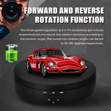 将图片加载到图库查看器，Motorised Rotating Mirror Display Stand,360 Degree Turntable, Jewellery Holder,USB Power Supply, Rotating Shooting, Three Speeds
