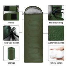 Load image into Gallery viewer, Camping Sleeping Bag Ultralight Waterproof 4 Season Warm Envelope Backpacking Sleeping Bags for Outdoor Traveling Hiking
