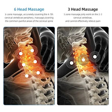 Load image into Gallery viewer, 6 Heads Smart Neck Massage Instrument Shoulder Neck Massage Cervical Vertebra Health Care Vibrator Heating Relieve Muscle Gift
