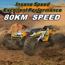 Load image into Gallery viewer, 4WD RC Off-Road Car - 1:16 High-Speed Brushless Truck, 50-80KM/H, 4x4 Drift Racing Toy for Kids &amp; Adults
