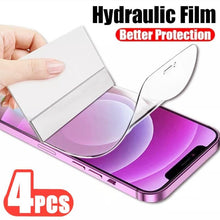 将图片加载到图库查看器，4PCS for IPhone 12 11 13 Pro Max Full Cover Film Screen Protectors Protective Film for IPhone 14 Pro X XR XS MAX 7 Plus Easy Installation Bubble Free HD Clear Scratch Resistant Anti-Fingerprint Tempered Glass Film
