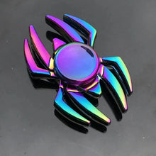 Load image into Gallery viewer, Metal Rainbow Fidget Spinner – Colorful EDC Hand Spinner Toy for Kids &amp; Adults | Anti-Anxiety Stress Relief Finger Spinner Gift

