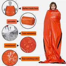 Load image into Gallery viewer, Emergency Sleeping Bag Lightweight Waterproof Outdoor First Aid Kit Waterproof Compression Backpack Hiking Camping Bedding
