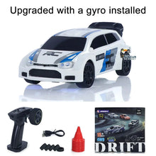 将图片加载到图库查看器，New RC Drift Car Upgraded Gyro 1/43 Racing RTR 4WD Four-wheel Drive High Speed Radio Control Model 2.4g Drift Race Car Mini Gift
