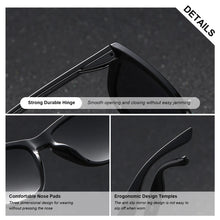 将图片加载到图库查看器，BARCUR Fashion Energetic Polarized Sunglasses for Women – Transparent Lightweight PC Frame Oval UV400 Protection Ladies Holiday Sun Glasses with Stylish Mirror Lens and Elegant White Gift Box – Perfect for Travel Beach &amp; Summer Outings
