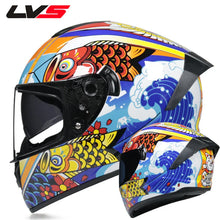 Load image into Gallery viewer, Full Face Racing Helmets Winter Warm Double Visor Motorcycle Helmet Motorbike Sports helmet LVS-701
