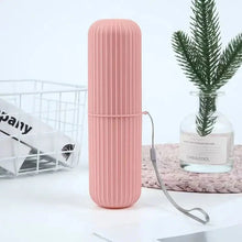 Load image into Gallery viewer, Portable Toothbrush &amp; Toothpaste Holder – Travel Storage Organizer
