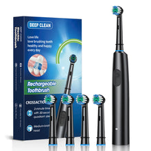 Load image into Gallery viewer, Electric Toothbrush Rotary Cleaning Teeth Brush Waterproof Electronic Tooth Brush With Timer Rechargeable Toothbrush with 8 Head
