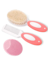 Load image into Gallery viewer, Baby Hair Brush Set – Soft Silicone Bristle Comb for Newborns
