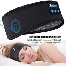 将图片加载到图库查看器，Fone Bluetooth Earphones Sports Sleeping Headband Elastic Wireless Headphones Music Eye Mask Wireless Bluetooth Headset Headband
