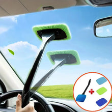 Load image into Gallery viewer, Car Window Cleaner Brush Kit Windshield Cleaning Wash Tool Inside Interior Auto Glass Wiper with Long Handle Car Accessories
