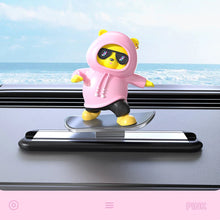 Load image into Gallery viewer, New Dashboard Car Decorations Skateboard Bear Magnetic Parking Number Plate Creative Car Cartoon Interior Interior Accessories
