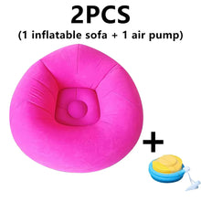 Load image into Gallery viewer, Inflatable PVC Sofa with Air Pump – Outdoor Camping &amp; Travel
