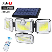 Load image into Gallery viewer, 122/333 LED Solar Motion Sensor Lights – IP65 Waterproof Outdoor Wall Lamp with 3 Modes for Garage, Yard &amp; Corridor
