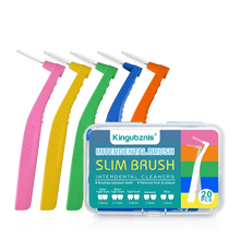 Load image into Gallery viewer, Kingubznis 20pcs  Interdental Brush For Dental Orthodontics Clean Between Teeth Cleaning Tools Soft Mini Brush With Dust Cover
